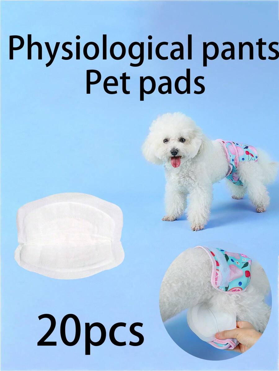 20 szt./100 szt. Losowo wybrane oddychające podkładki fizjologiczne dla psów/kotów, podpaski higieniczne do pielęgnacji menstruacyjnej u zwierząt domowych