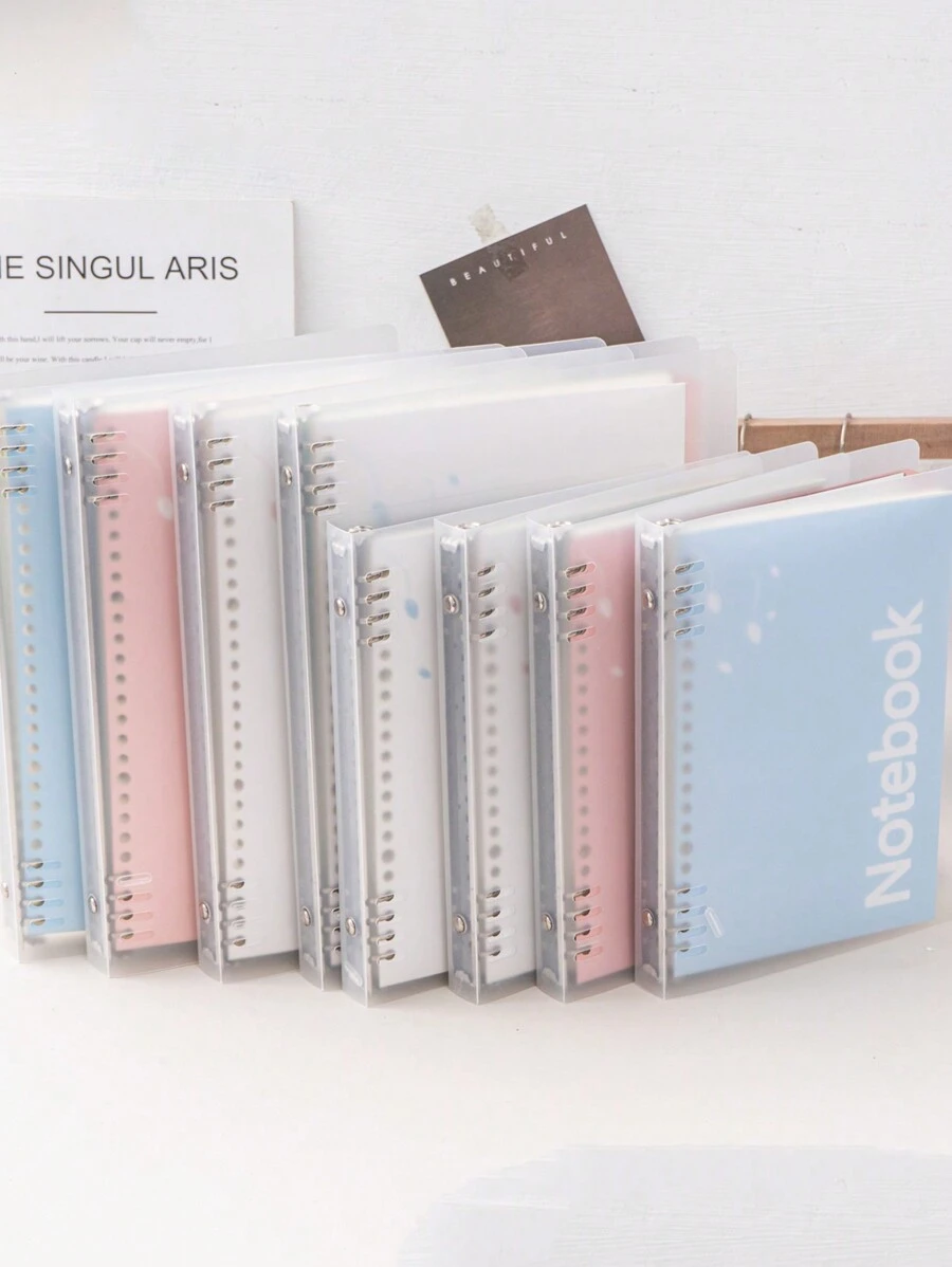 1pc Simple Replaceable Refill A5 Horizontal Lined Notebook For Students, Classroom Note-Taking, Suitable For School Stationery & Writing