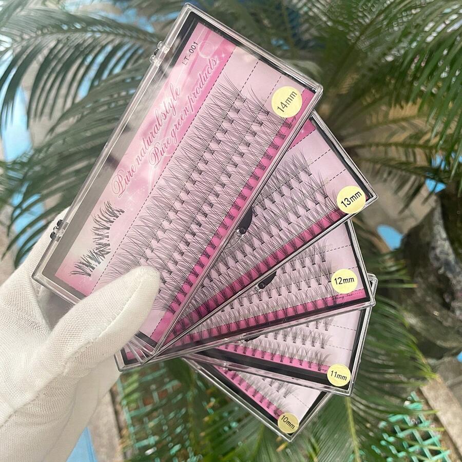 Wimpernlitze, 60 Stücke Individuelle Wimpernkranzbündel Diy Wimpernverlängerung 8-15mm Wimpernkranzliter Wispy Wimpern Super Dünner Band Wiederverwendbar
