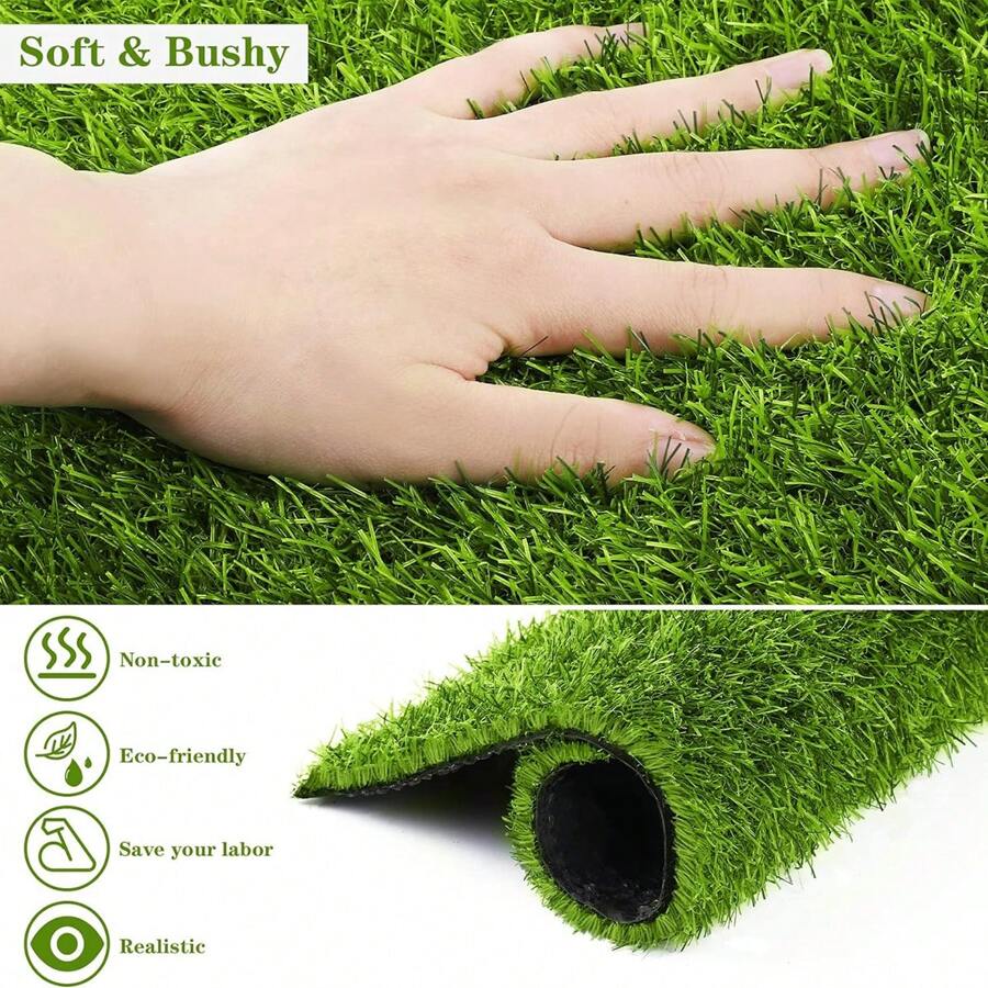 1 pezzo 50*500cm Tappeto in erba artificiale, Tappeto in erba finta realistica per matrimoni, campeggio all aperto, rivestimento per pavimenti, asili, tappeto in erba verde finta