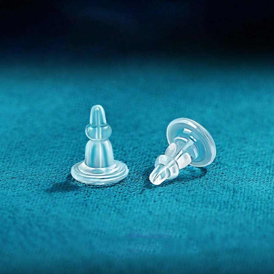 Silicone Earring Backs, Full Cover, Clear Earring Backs Replacements, Hypoallergenic Earring Stoppers, Soft Earplugs For Studs Hook Earrings