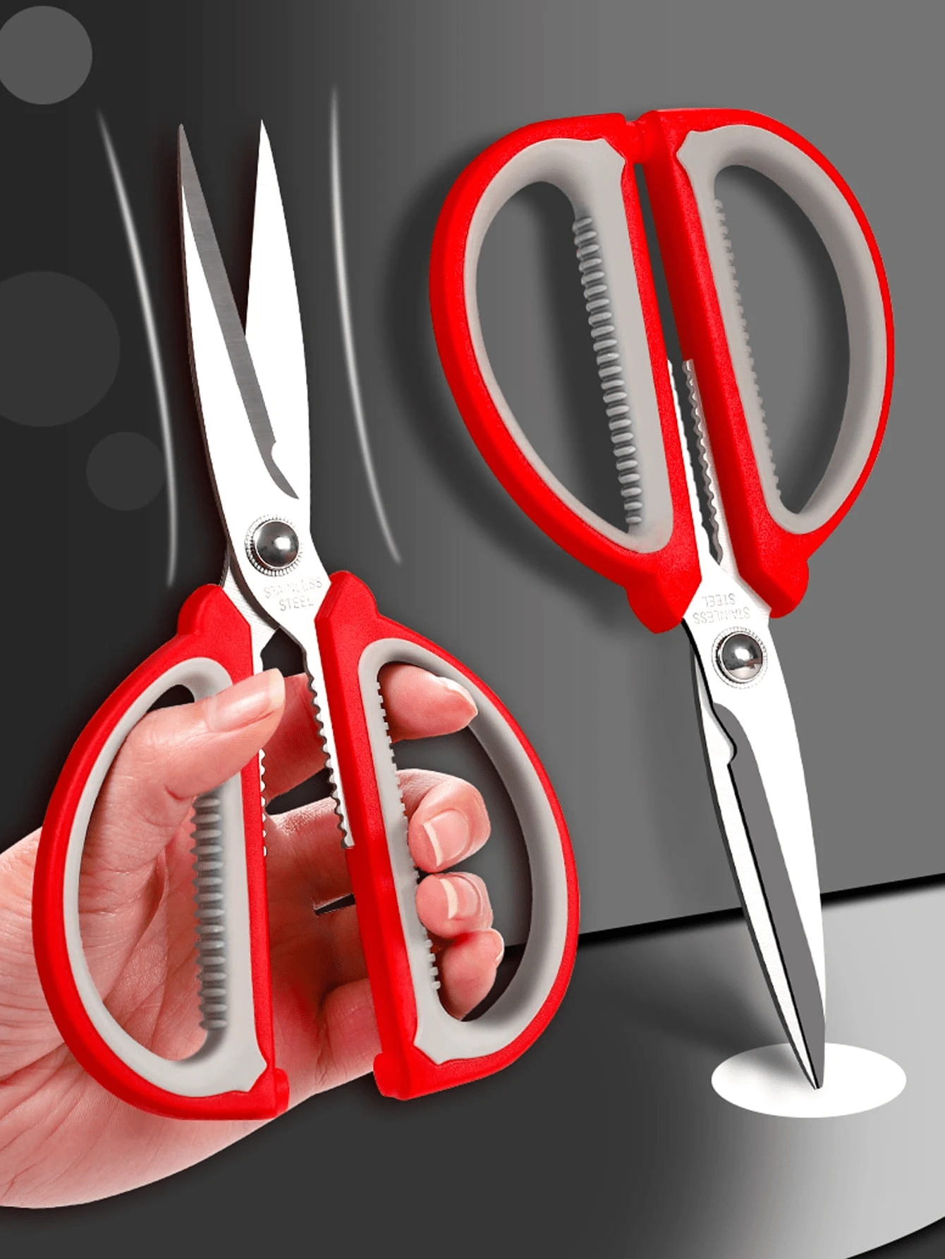 1 Stück Hochwertige Schneiderschere Schwere Mehrzweck-Edelstahl Schneider Comfort Grip Schere Professionelle Handwerk für Stoffreste