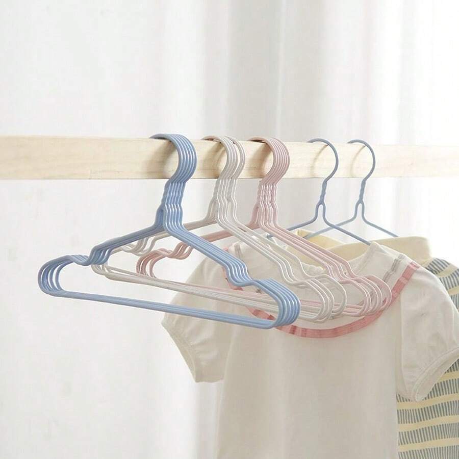 20 piezas/10 piezas Perchas para niños, perchas para ropa de bebé y recién nacido, estante multiusos para secar ropa, regalo para el Día de los Enamorados