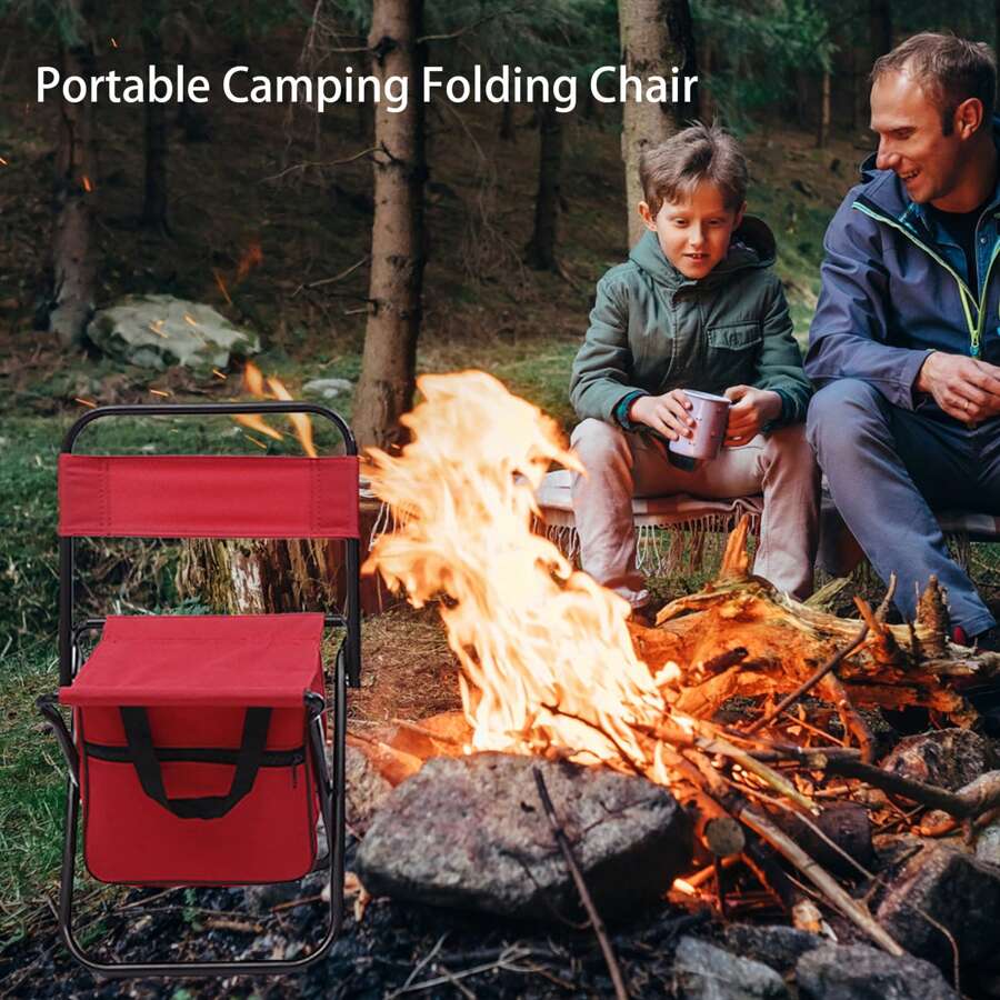 Folding Camping Chair Stool Wear-Resistance Oxford Fabric Durable Material Suitable For Outdoor Travel
