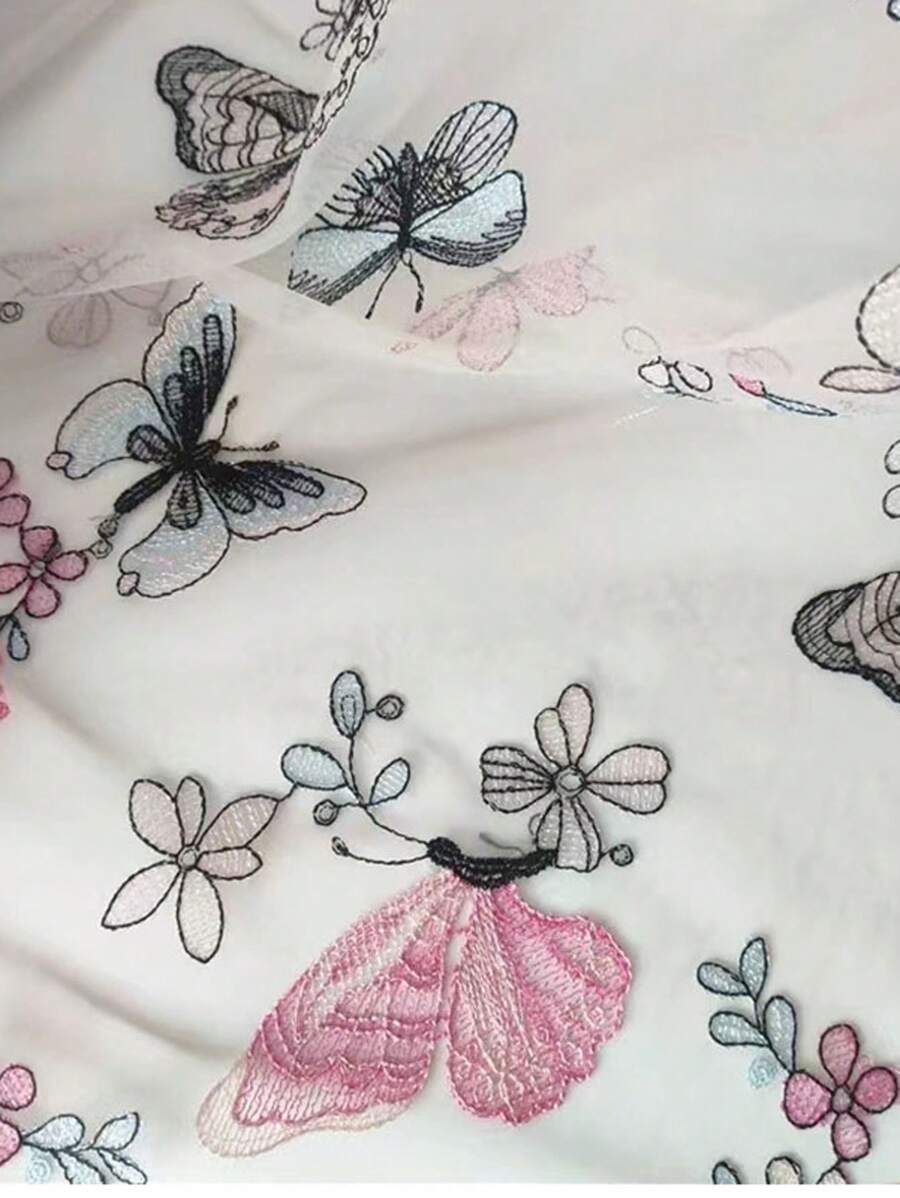 1 pieza tela de malla de gradiente de dos colores, tela transparente con textura láser para falda larga o chal, tela creativa hecha a mano