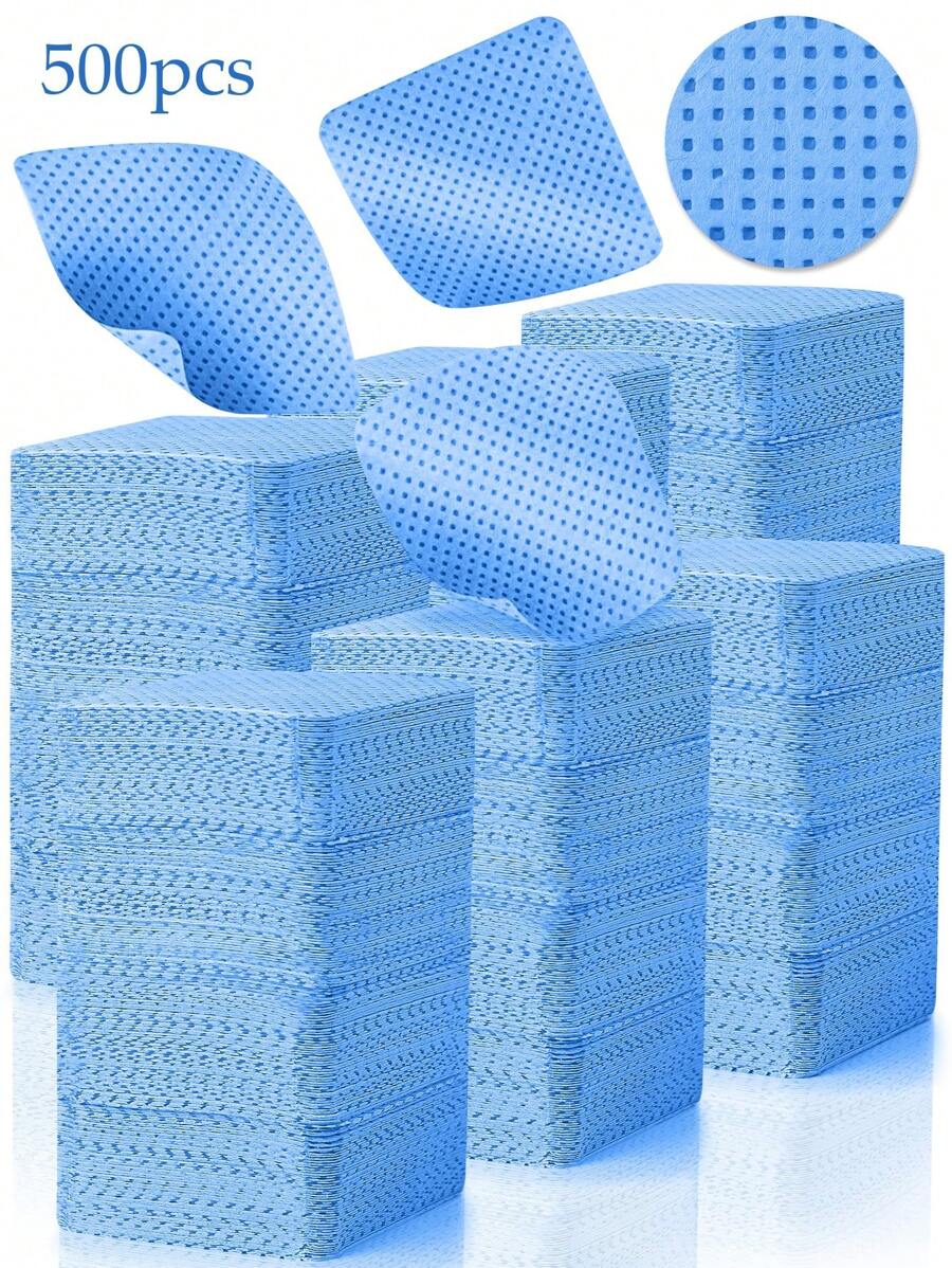500PCS Lint Free Nail Wipes, Nail Polish Remover Pads Eyelash Extension Wipes, Soft Non-Woven Acetone Nail Polish Remover Pads Nail Wipes For Nail Prep And Gel Polish Remover, No Lint Nail Glue Wipes Eyelash Extensions Nail Supplies, Pink, Travel Stuff, Gifts For Mom, Friends, Teacher, Birthday, Wedding, Desk, Shelves, Accessories, Funny Gift, Style And Some Parts Are Sent Random