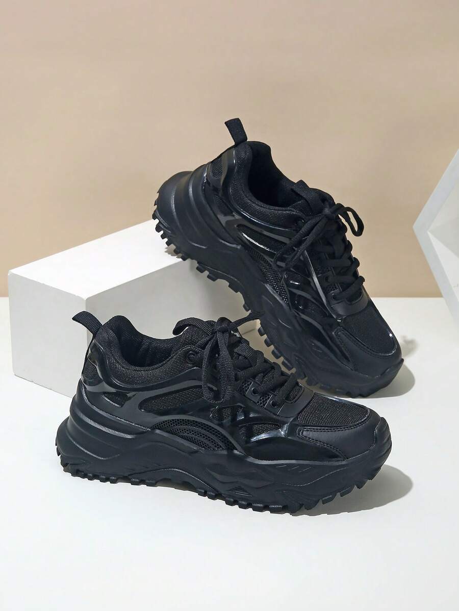 Men's Solid Color Simple Casual Chunky Sneakers
