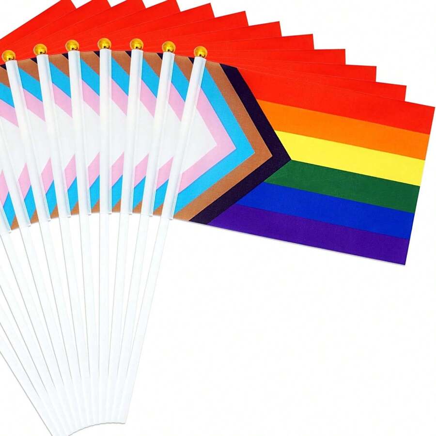 Pack Pride Flags Progress Rainbow Pride Flag Small Flag Pride Month Accessories Gay Lgbtq