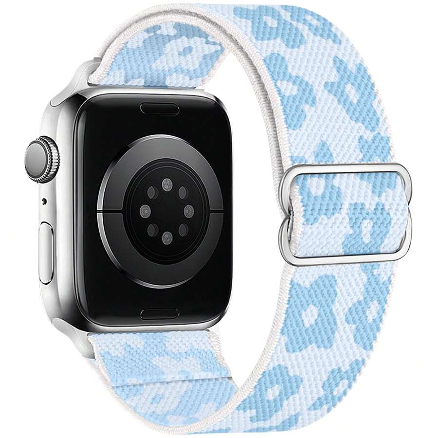 Stretchy Nylon Loop Bands Compatible With Apple Watch 38mm 40mm 41mm 42mm 44mm 49mm Adjustable Soft Elastics Strap Compatible With Apple Watch SE Ultra Apple Watch Series 8/7/6/5/4/3/2/1