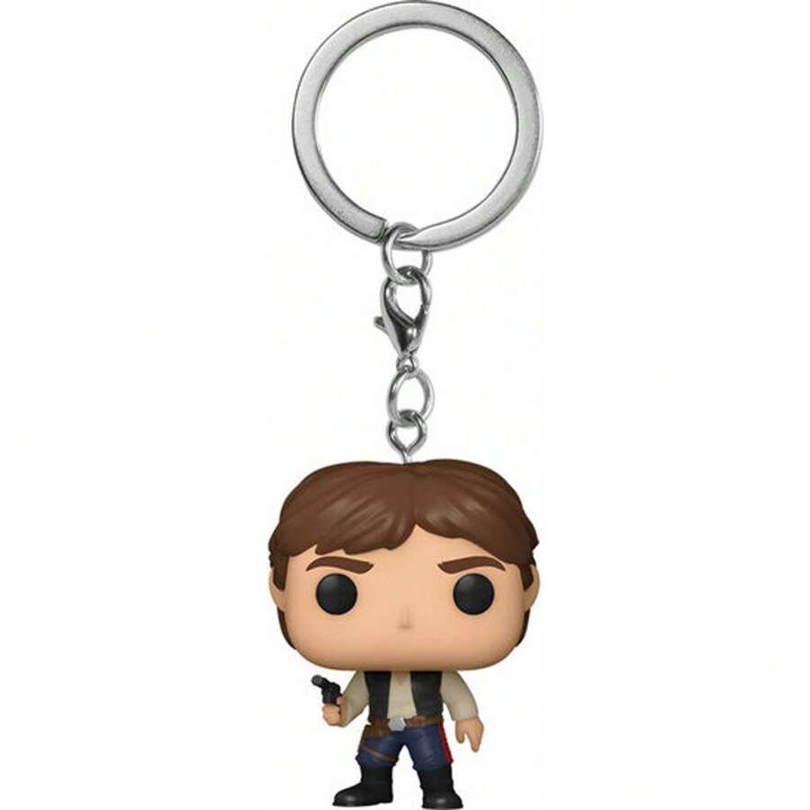 Lucasfilm POP STAR WARS HAN SOLO POCKET SLEUTELHANGER - Officieel gelicentieerde sleutelhanger - Exclusief ontwerp - Duurzaam en bestendig - Perfect cadeau - Licht en compact