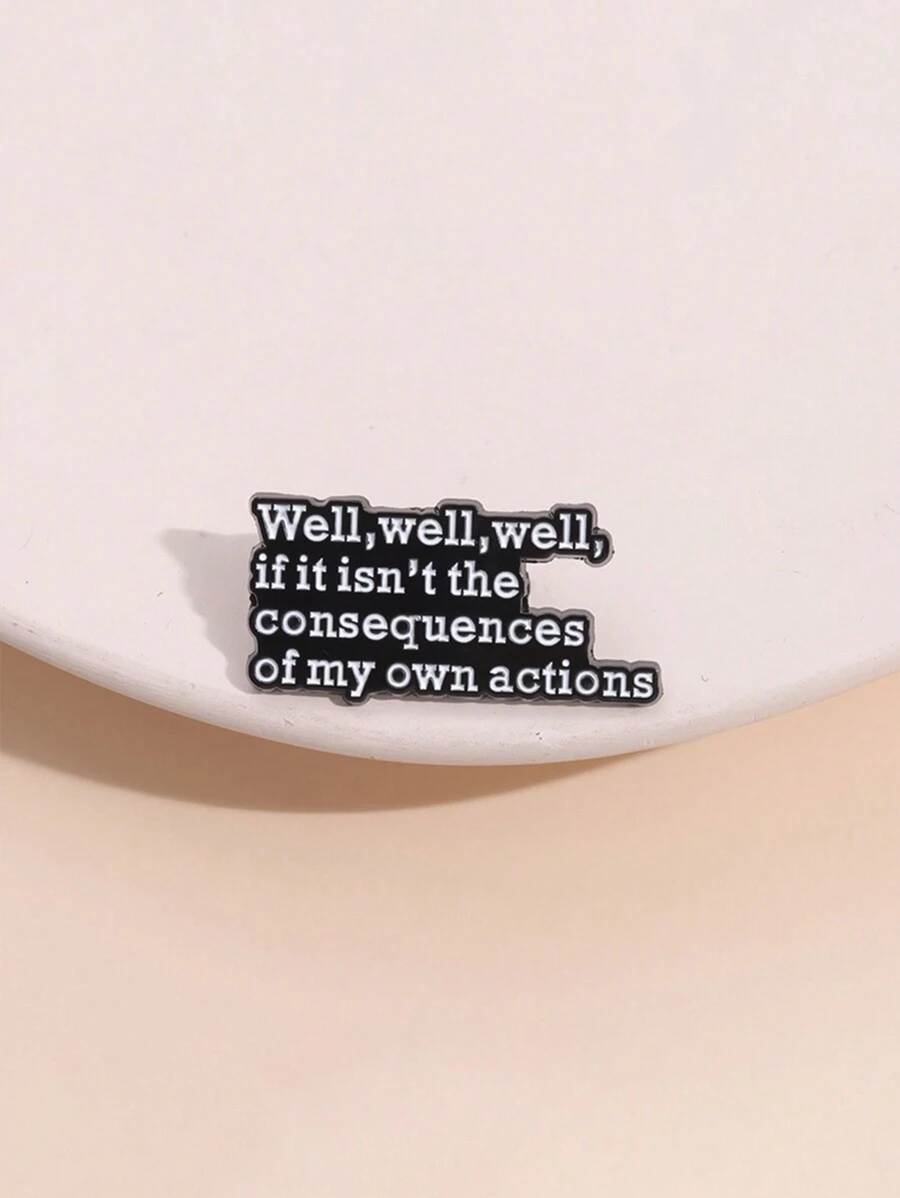 1 pieza Broche con la letra 'OK' en inglés, Divertido y personalizado, adecuado para el uso diario de hombres y mujeres