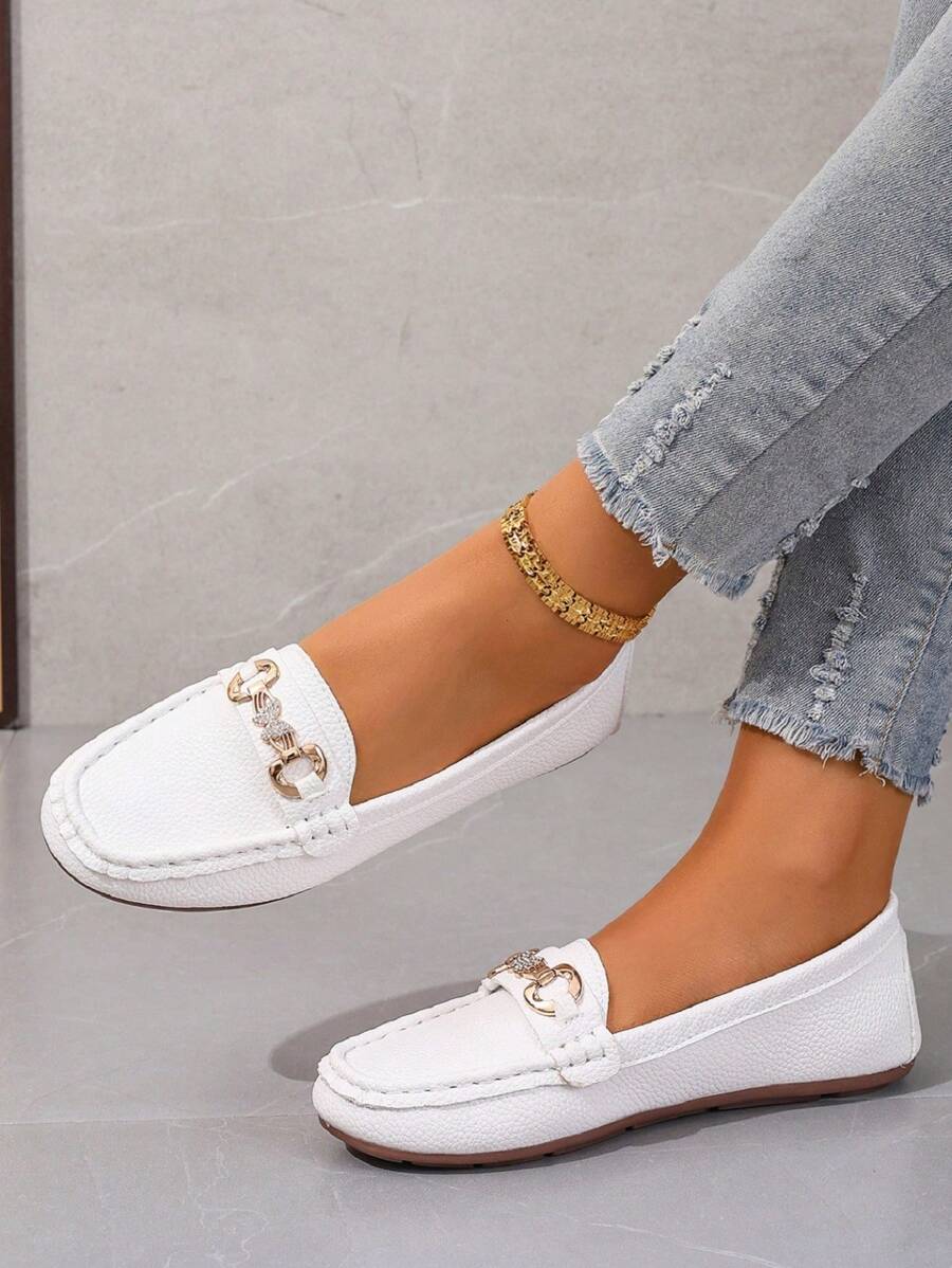 Women's Casual Slip-On Flats, Comfortable Soft Bottom Loafers, Versatile Lightweight Nursing Shoes, Fashion Mom Shoes