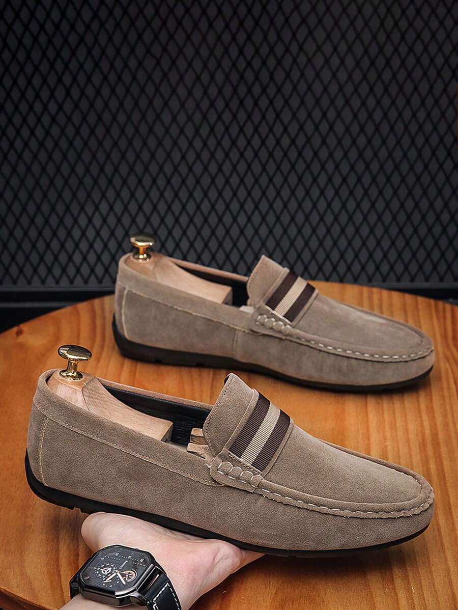 Mocassins souples pour hommes, chaussures à sou avec des penny, décontractées et à la mode (Il est recommandé de commander une taille supplémentaire)
