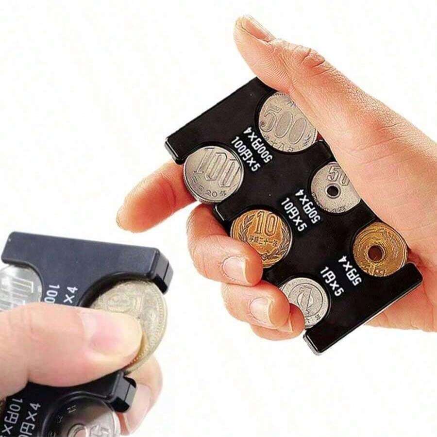 1pc Plastic Coin Holder, High Capacity Coin Purse With Sorting Function, Coin Organizer Box, Black, Portable Accessories Storage