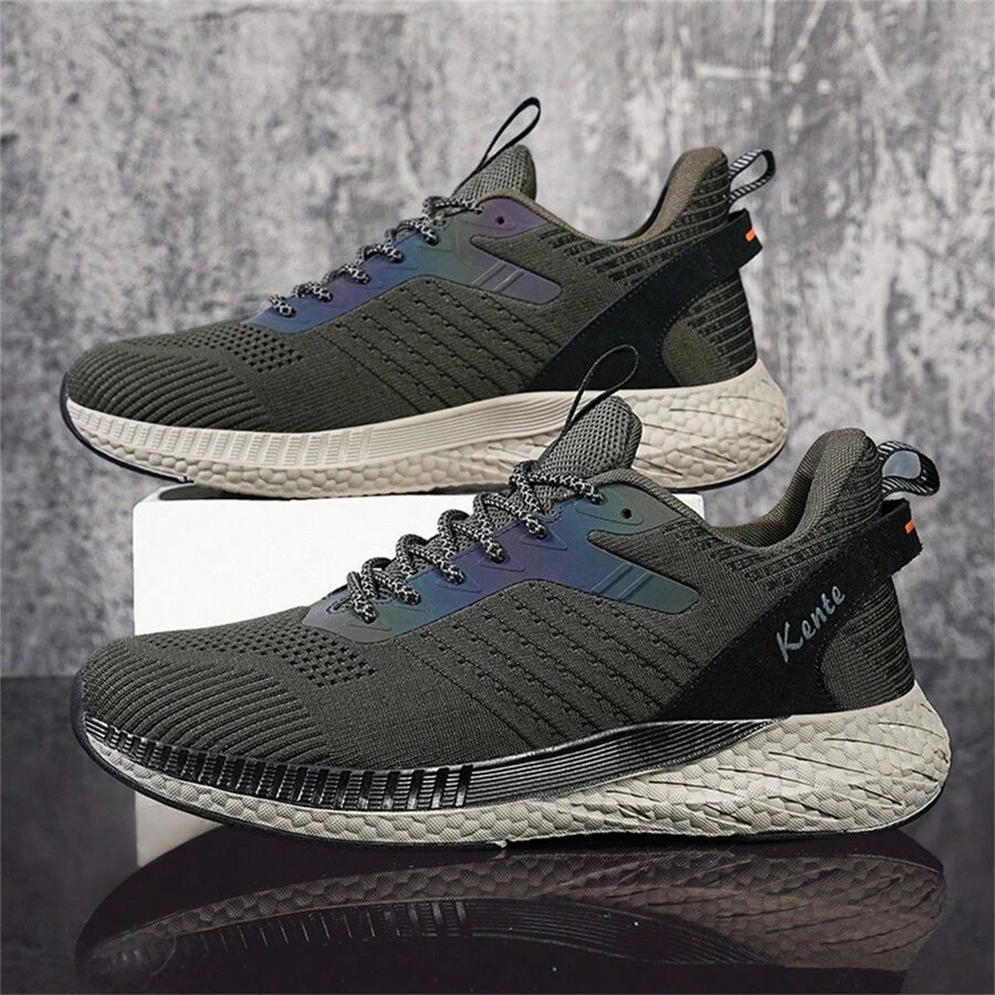 Men's Breathable Running Shoes With Flexible Soles, Sporty Walking And Casual Dress Shoes