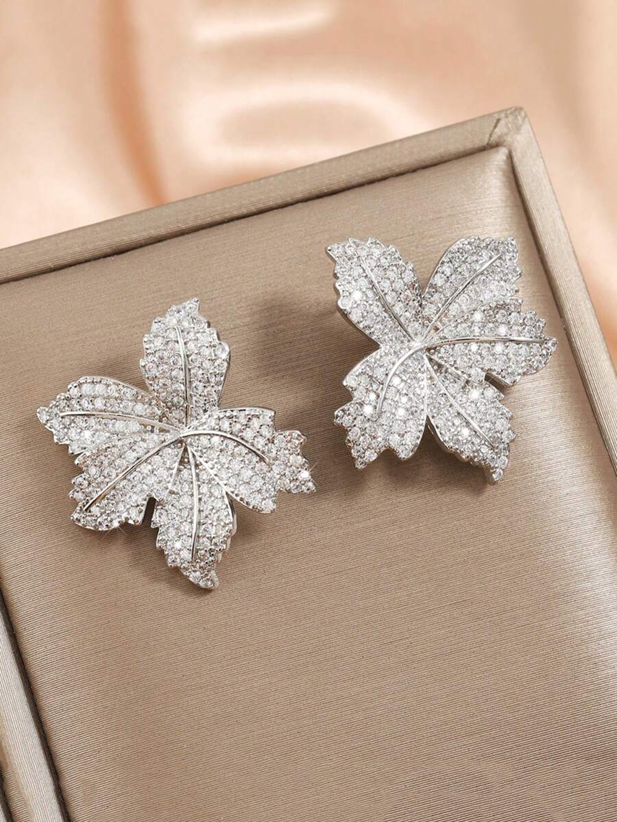 rakol 2 pièces Boucles d'oreilles minimalistes élégantes en feuille de cuivre, convient pour un port quotidien pour femmes