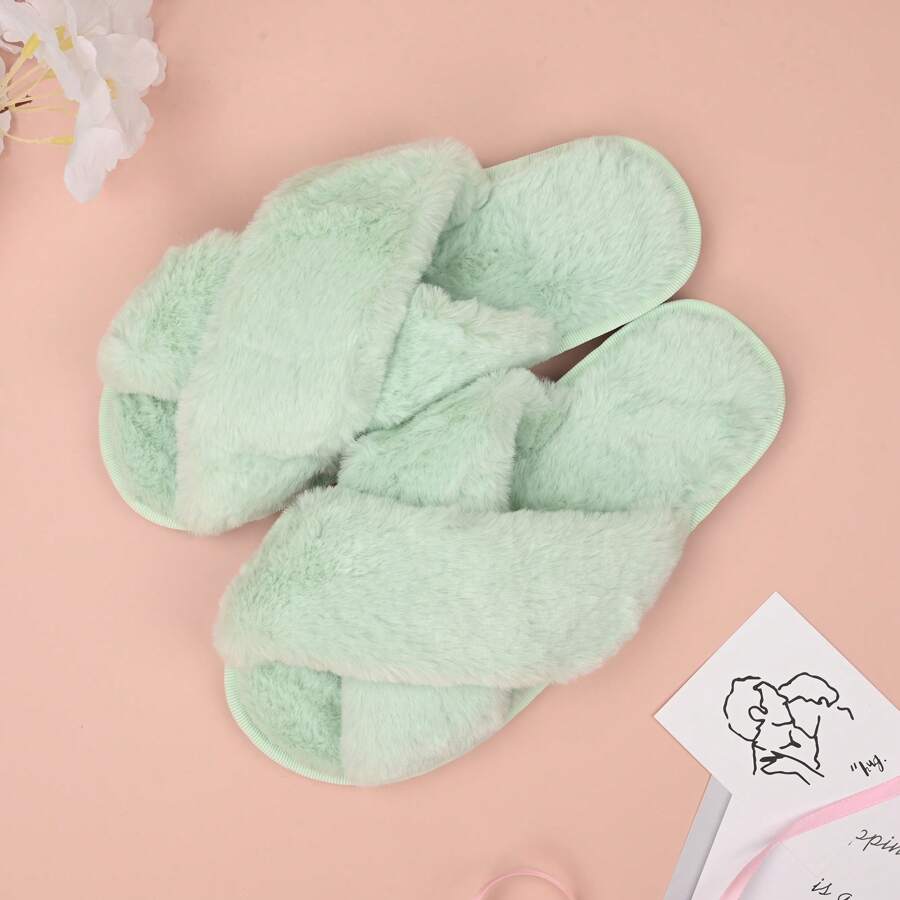 Women's Cross Strap Slippers Plush Soft Home Slippers Plush Warm Cozy Open Toe Fluffy Household Shoes Cozy Indoor Outdoor Non-Slip Breathable, Bride Slippers, Bride To Be Gift, Bridesmaid Gift, Bachelorette Party, Fluffy Slippers, Gifts For Mom, Bridesmaid Gifts, Wedding Gifts, Bridesmaid Proposal, Fuzzy Slippers, Pink Fuzzy Slippers, Fuzzy Slipper Slides, White Fuzzy Slippers, Fuzzy Slipper Sandals Women, Black Fuzzy Slippers, Fuzzy Slipper Shoes, Fuzzy Slippers For Girls, Fuzzy Slippers For Women Indoor, Fuzzy Slipper For Women , Fuzzy Slippers Girls, Fuzzy Slippers For Women, Plush Slippers For Women, Plush Slippers Adult.