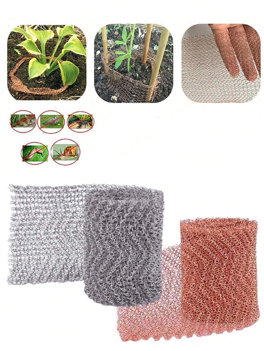 Garden Copper Mesh Roll For Mice Rat Rodent Repellent, Sturdy Copper Wool Mouse Trap For Bat Snail Bird Control