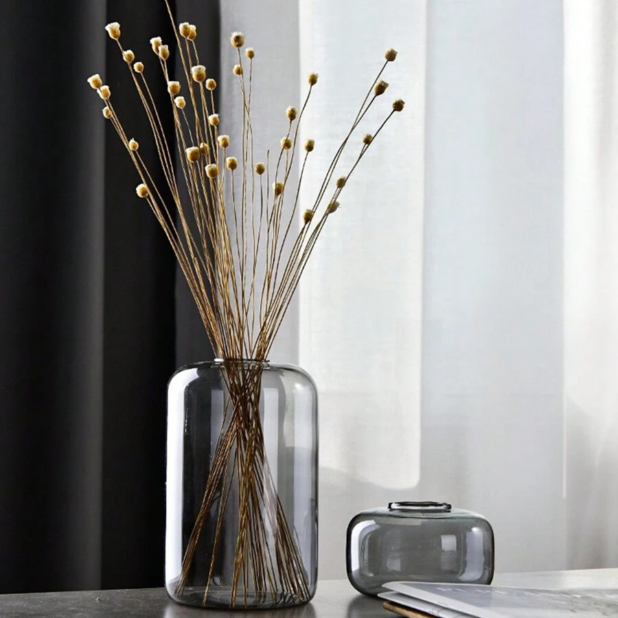 1 pezzo Vaso in vetro colorato stile INS, bottiglia per aromaterapia decorazione da tavolo, decorazione per la casa, contenitore idroponico per fiori personalizzato, decorazione per la casa, vaso per fiori, centrotavola, decorazione tavolo