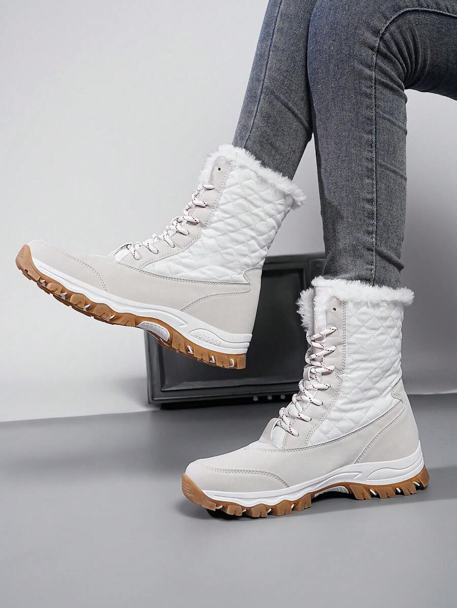Winter Snow Boots 2024, Thickened & Warm With Thermal Lined , Waterproof & Anti-Slip, Thick Soled