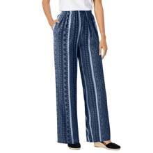 NAVY BATIK STRIPE