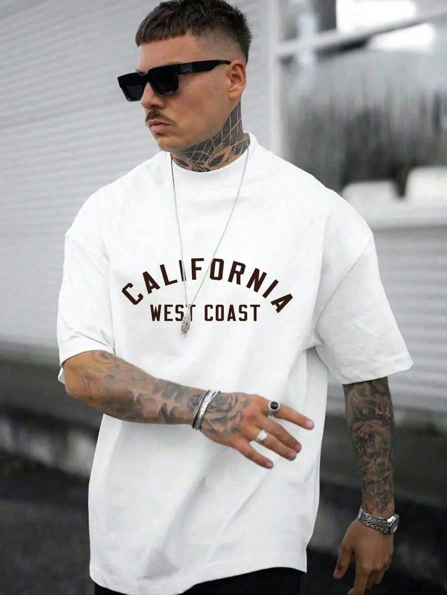 Camiseta Unissex Masculina Califórnia West Coast 100% Algodão do P ao GG