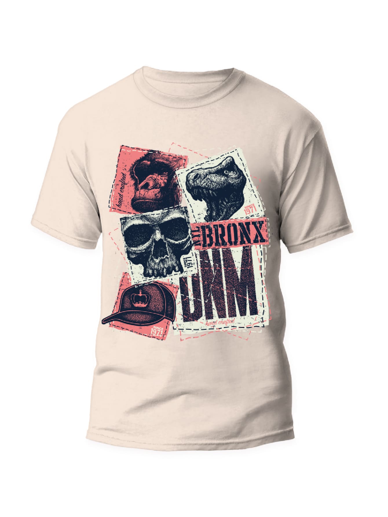 Camiseta OVERSIZED Unissex 100% Algodão Premium Streetwear Skull Bronx Estampa DTF Envio Rapido