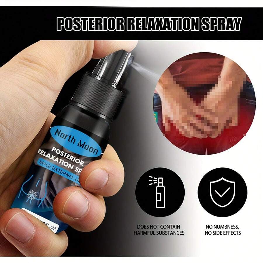 Spray de relajación anal, lubricante anal, lubricante, hidratante de larga duración, sin olor, sin residuos, suministros para sexo anal, suministros eróticos para parejas, amigos de hombres y mujeres, lubricante para parejas