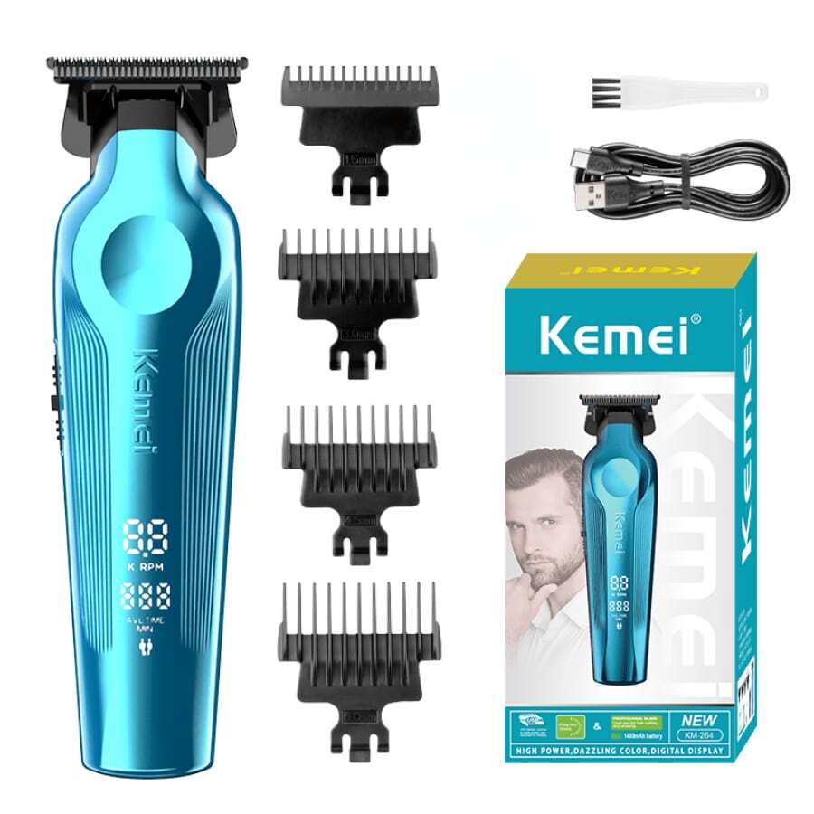 Kemei KEMEI Km-264 Salon Oplaadbare Trimmer Clipper Hoge Snelheid Motor Kapper Haar Trimmer Clipper
