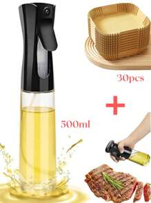 Zwart 500 ml + 30 stuks bakpapier