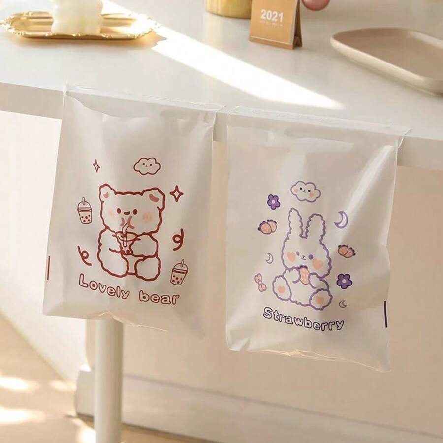 Multi-Functional Adhesive Cartoon Pattern Garbage Bag For Convenient Single-Use Cleaning In Cars, Tables, Kitchen And Bathrooms. 4 Random Cute Patterns Available.,Kitchen,Bathroom,Home,Household Suppliers