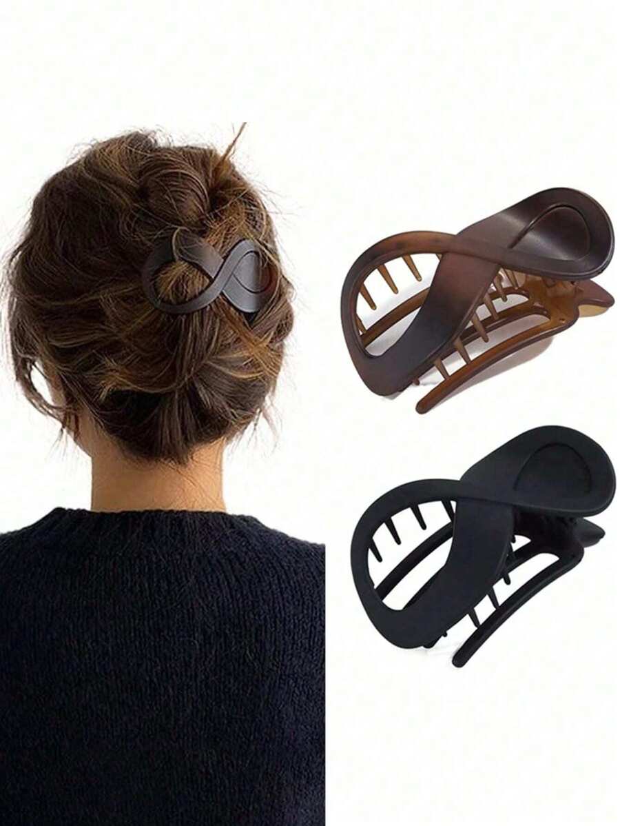 DIYPLUS 2pcs/Set Fashionable Multi-Color Hair Clips For Women, Versatile Strong Grip Hair Accessories Suitable For Daily Wear, Commute, Casual Party, Face Washing, Showering And Makeup, Coordinating With Outfits And Accessories (May Have Slight Color Difference Under Different Lighting Conditions),Hair Barrettes