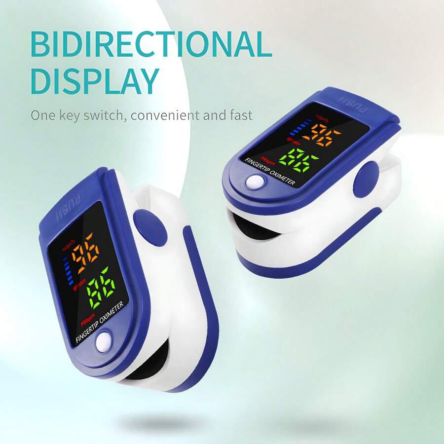 1 pieza Oxímetro de pulso infantil recargable con diseño de dibujos animados, oxímetro de dedo pediátrico TFT, saturómetro de oxígeno pediátrico y monitor de frecuencia cardíaca