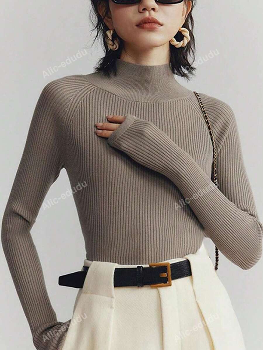Elegant Turtleneck Pullover Sweater