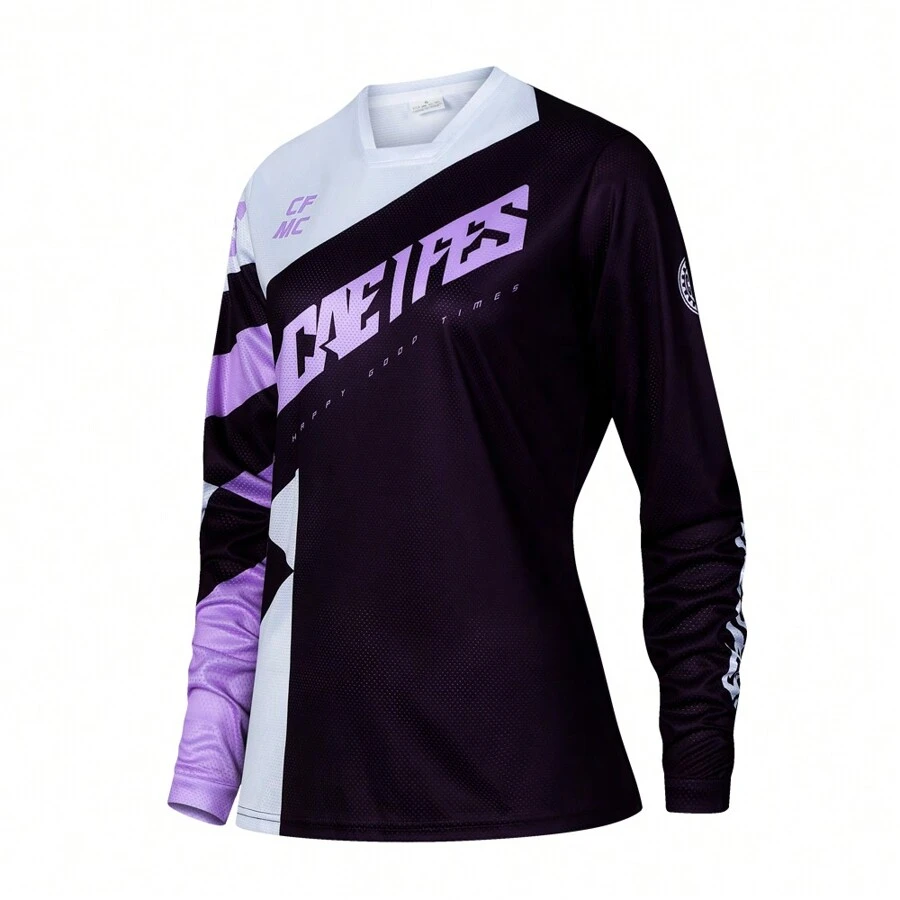 Highway Mountain Bike Costum pentru ciclism Femei Haine profesionale cu uscare rapidă Îmbrăcăminte de reducere a vitezei Sport Ciclism Tricou subțire de motocross cu mâneci lungi