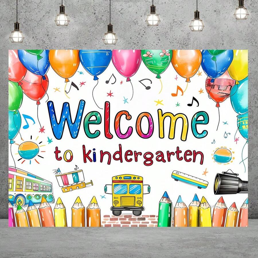 1 pieza Pancarta de la temporada de vuelta a la escuela, pancarta de decoración para fiesta de bienvenida de vuelta a la escuela, pancarta de decoración de fondo para el aula, decoraciones para fiestas, decoración de la habitación