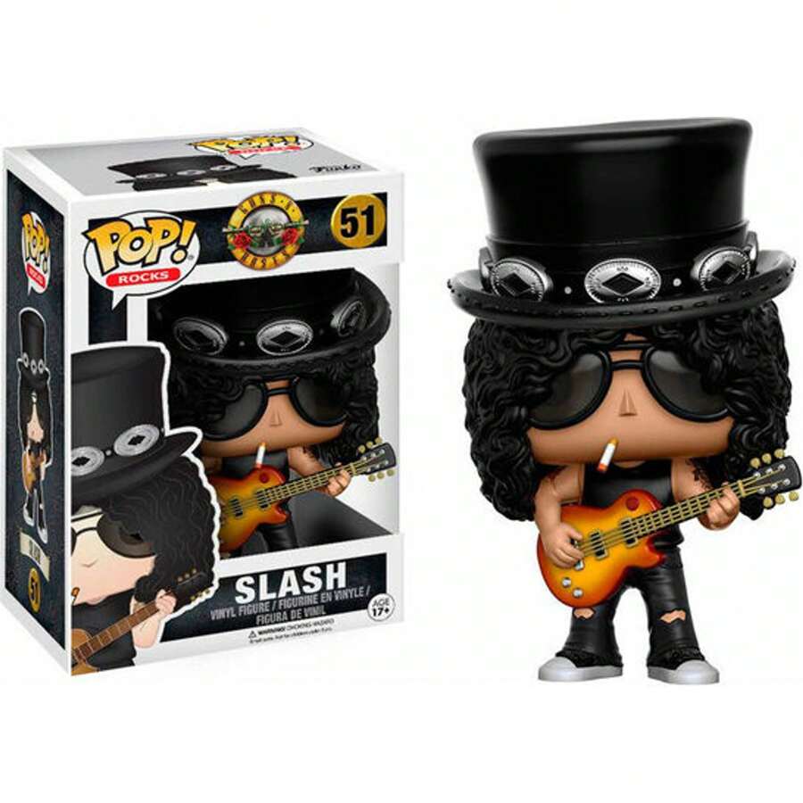 Funko POP ROCKS GUNS N ROSES SLASH FIGURE - Funko Pop da collezione in edizione limitata - Funko Pop Design dettagliato e realistico - Funko Pop Ideale come regalo - Funko Pop Grande varietà di personaggi