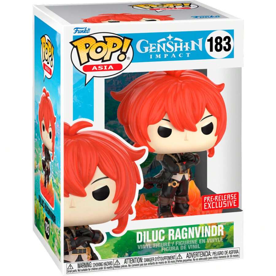 Funko POP FIGURE GENSHIN IMPACT 2 DILUC RAGNVINDR - Funko Pop da collezione in edizione limitata - Funko Pop Design dettagliato e realistico - Funko Pop Ideale come regalo - Funko Pop Grande varietà di personaggi