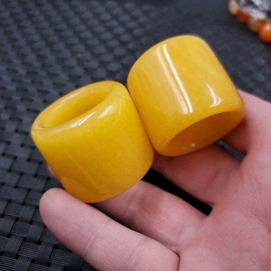 1pc Natural Jade Thumb Ring, Gemstone Finger, A Variety Of Styles And Colors Can Be Selected, Handmade Unique Wide Ring, Universal Ring Diameter, Amulet Ring, Male Ring, Gift For Husband.