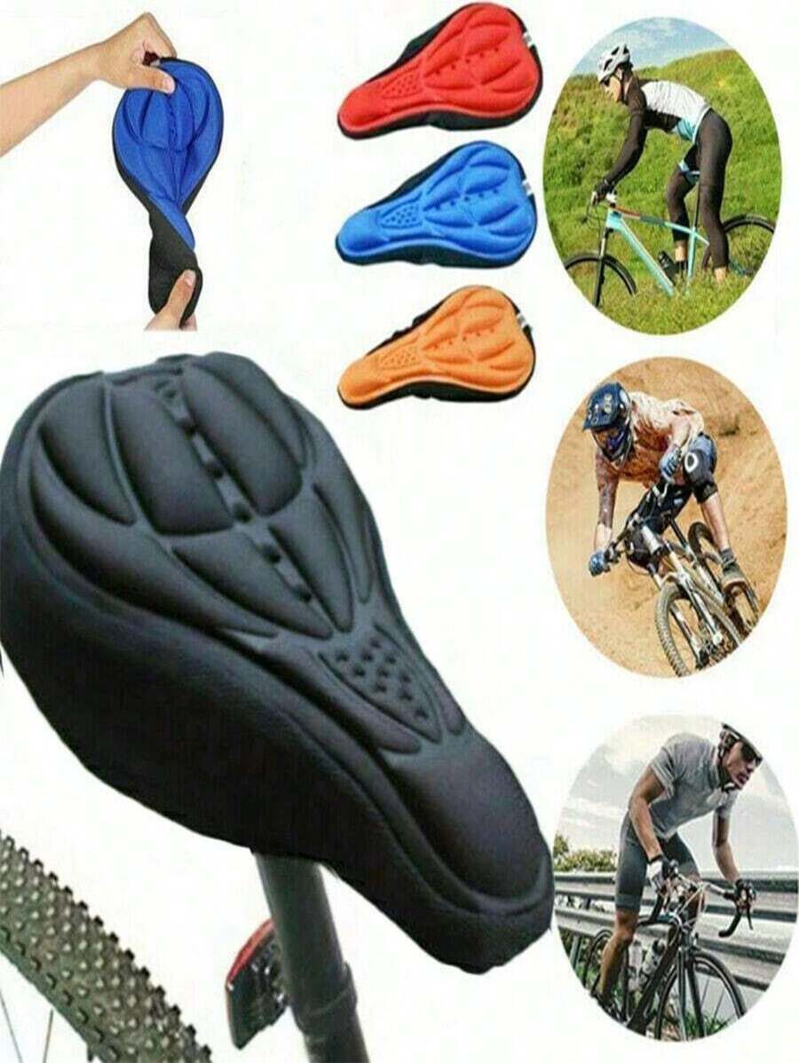 1Pc Seat Cover Replacement, 3D Soft Cushion Comfortable Saddle Cover, Bicycle Accessories.Thickened Soft And Comfortable Sponge Cloth Seat Cover Road Bike Seat Cover Bicycle Accessories Cycling