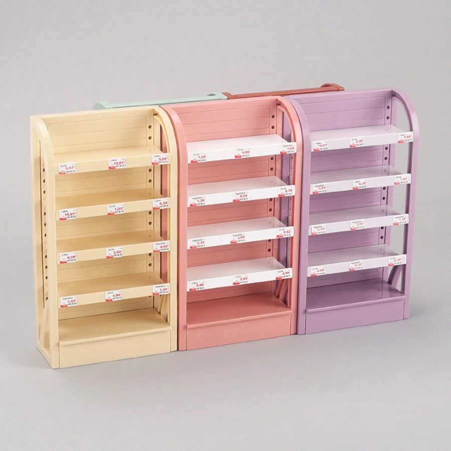 1pc Mini Shelf, Flower Rack, Small Model, Dollhouse Furniture, DIY Simulation, Miniature Household Toy, Micro Flower Rack Display Stand, Miniature Kitchen Utensils, Cake Cabinet Toy, Mini Storage Rack, Simulated Kitchen Miniature Home Decor Accessories
