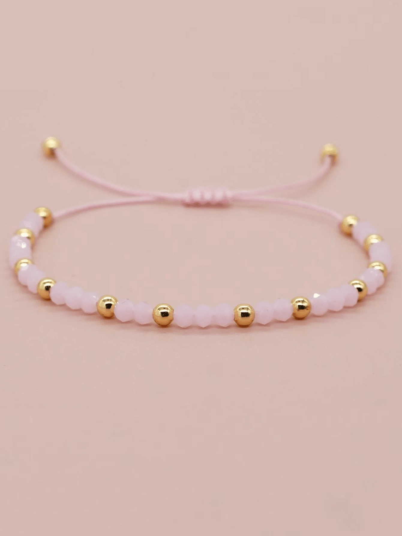 1 pieza Brazalete ajustable con cuentas de cristal de arcoíris, cuentas de cobre de diseño creativo minimalista y de estilo lujoso para mujeres