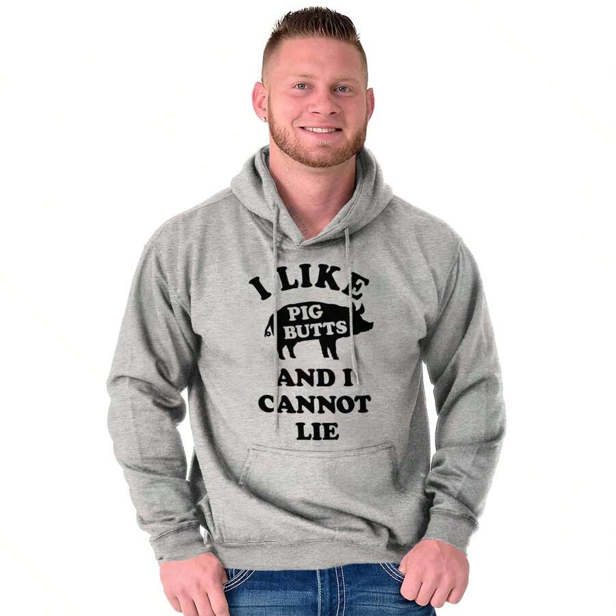 Like Pig Butts Cannot Lie Bacon Lover Hoodie Sweatshirt Men