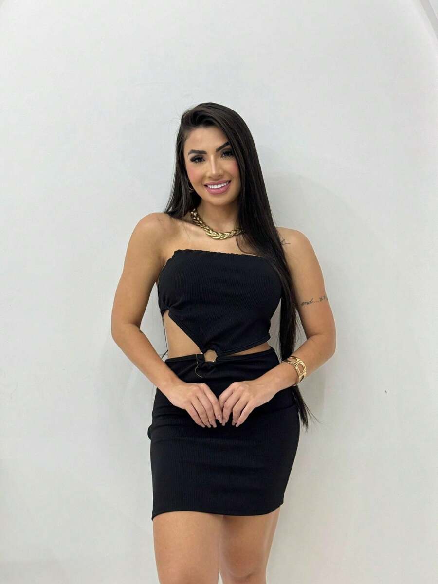 Vestido argola anarruga