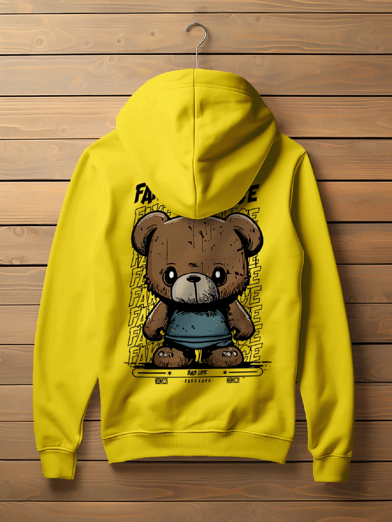 Blusa Moletom Bear Fake Romance Urso CANGURU 2374 FLUXOGEEK