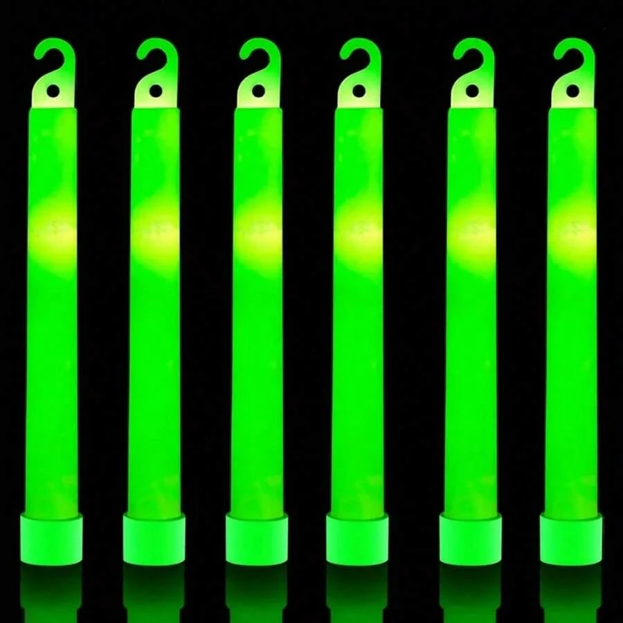 5pcs Glow Sticks With Hooks For Outdoor Camping, Emergency Lights, Party, Christmas, Halloween, Camping Accessories