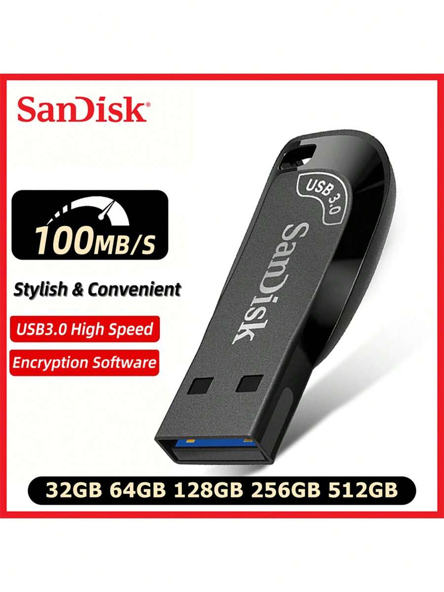 SANDISK SanDisk Flash Drive USB3.0 512GB 256GB 128GB 64GB CZ410 Pen Drive USB3.0 Pendrive CZ410 Original Sandisk Mini Stick Memory Disk For PC Laptop Car