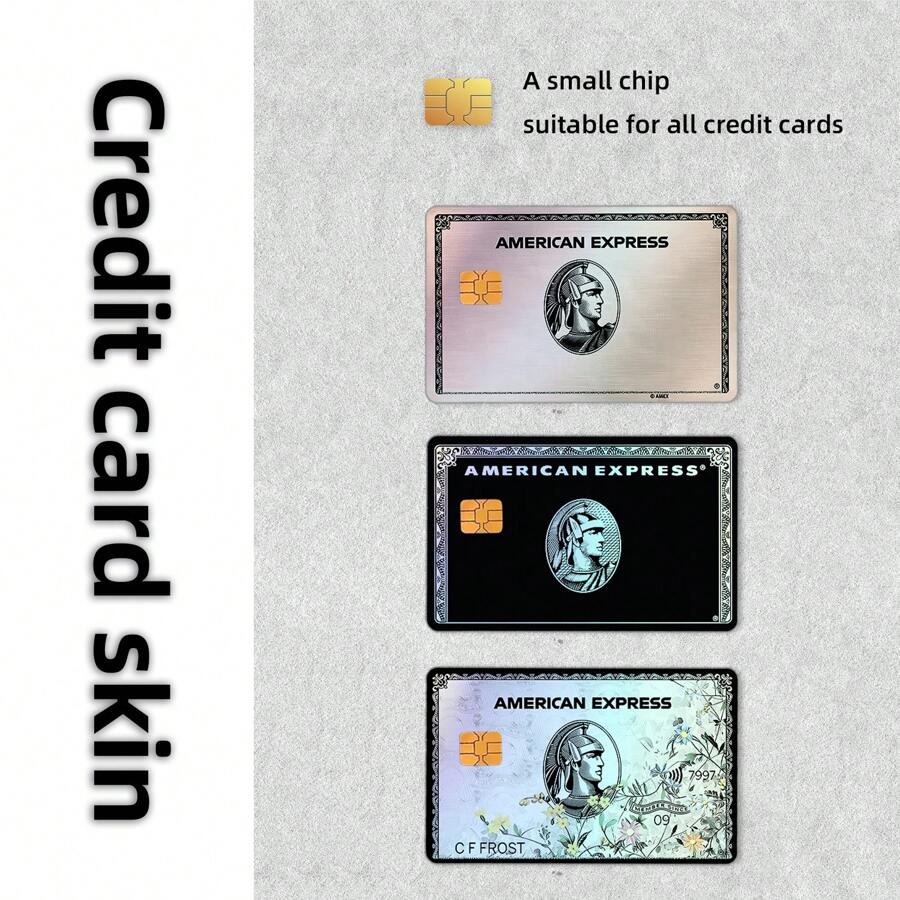 4 Sheets Laser Holographic Card Stickers - Cool Decorative Laser Skin Stickers For Credit Cards, Key Cards, Debit Cards, Etc. Ultra Thin, Waterproof, Scratch Resistant, Non-Slip