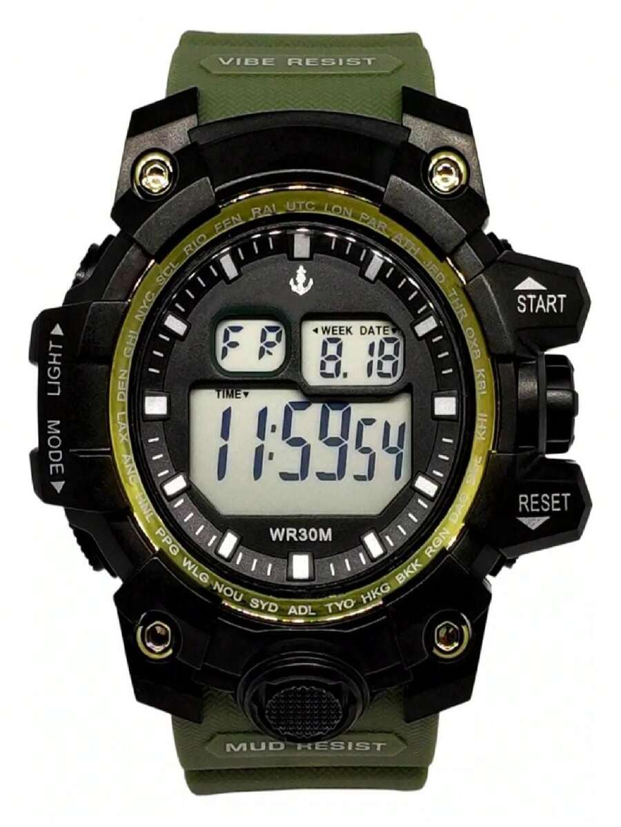 Relogio Masculino Sport Militar Shock Tatico Prova D'água