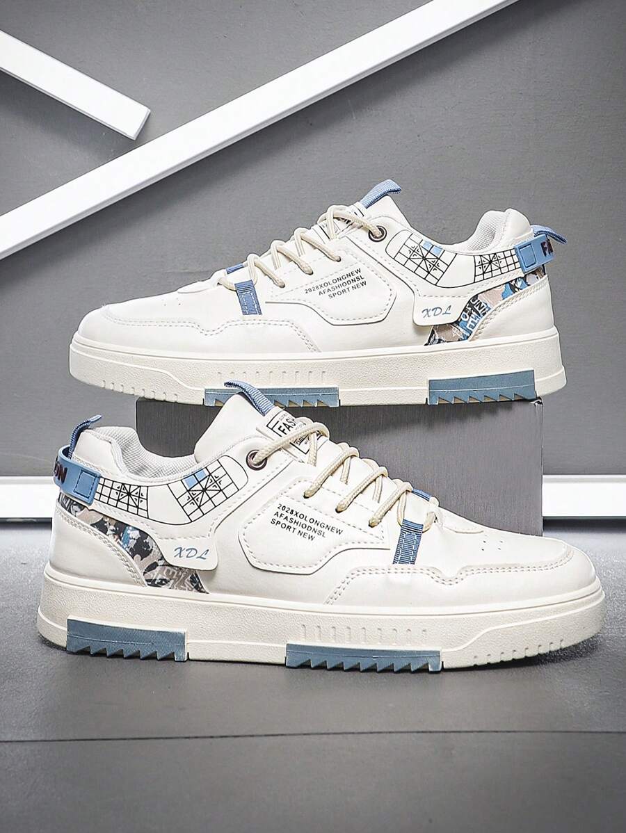 2024 New Men's Skateboard Shoes Chinese Style All-Match Graffiti Men's Shoes Casual Shoes Sports Shoes Men's Outdoor Comfortable Flat Sneakers